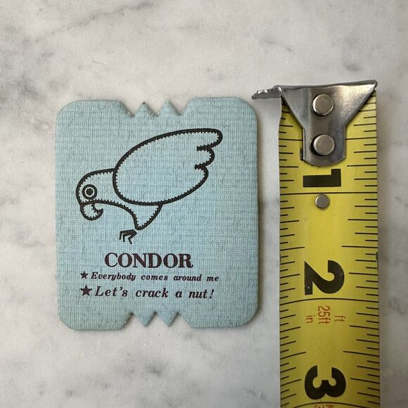 Senshukai Royal Pet Condor Bird Wooden Figurine w/ Card Japan Mid-Century 60-70s - Picture 13 of 14